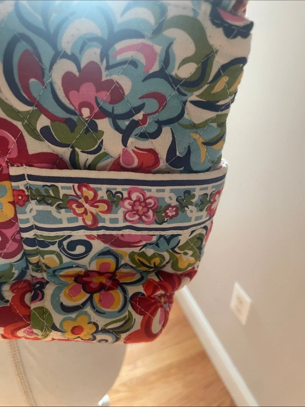 Vera Bradley Floral Hope Gabby Garden Quilted Tote Bag -